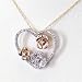 0.2 Carat 14K Rose Gold Diamond Flower Heart Diamond