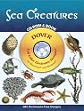 Sea Creatures CD-ROM and Book (Dover Full-Color Electronic Design)