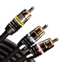 Monster Cable MS MV2/250 Satellite Audio/Video Hookup Kit, Pair (1 Meter)