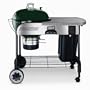 Weber 847001 22.5-Inch Performer Charcoal Grill with Touch-N-Go Propane Ignition, Green