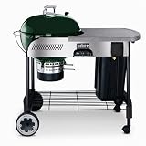 Weber 847001 22.5-Inch Performer Charcoal Grill with Touch-N-Go Propane Ignition, Green