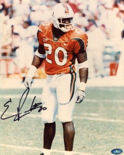 Ed Reed #20 Autographed/Hand Signed Miami Hurricanes College Football 8x10 Photo
