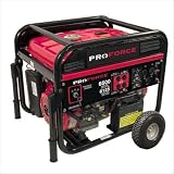 6500 Watt PROFORCE Portable Generator Manual Start With Wheel Kit