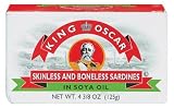 King Oscar Sardine South Beach Soy Oil, 3.75-Ounce Cans (Pack of 12)