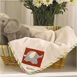 Alphabet Soup Appliqued Sherpa Blanket