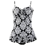 Bikini Set Tankini Tapestry Black