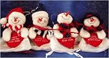 Plush Snowman Jesus Loves You Snow Much Mesh Bag