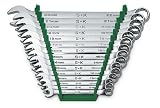 SK 86265 SuperKrome 15 Piece 12 Point 8-Millimeter to 22-Millimeter Combination Wrench Set
