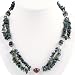 EXP Handmade Agate & Silver Two Strand Necklace