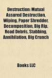 Destruction: Mutual Assured Destruction, Wiping, Paper Shredder, Decomposition, Big Rip, Road Debris, Stabbing, Annihilation, Big Crunch