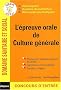 L'�preuve orale de culture g�n�rale : Concours AS/AP/AMP