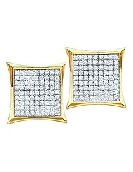 0.40CT DIAMOND MICRO PAVE EARRINGS