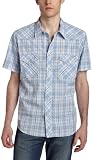 516TLwjqUmL. SL160  Lucky Brand Mens Steven Plaid Short Sleeve Western Top