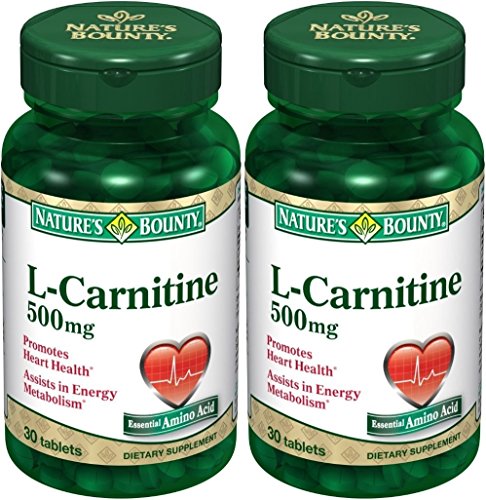 Nature s Bounty L-Carnitine 500mg, 60 Tablets (2 X 30 Count Bottles) Nature s Bounty L-Carnitine 500mg, 60 Tablets (2 X 30 Count Bottles)