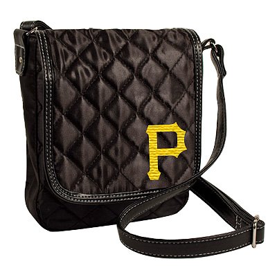 MLB Pittsburgh Pirates Quilted Purse, Black