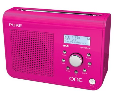 Childrens Toyshop  Electronics : Pure One DAB/FM Portable Radio - Pink