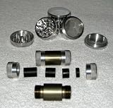 4 Piece 1.625" (42mm) NEW Style Herb - Pollen Grinder / CNC Pollen Press Combo
