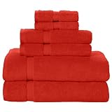 Contemporary Home 6-pc. Towel Set - Chinese Red
