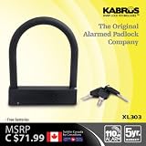Kabrus Alarmed U Lock / Alarm D Lock / Alarmed Lock for Securing Bike / Scooters / Motorcycle / Motorbike Helmets / trailer security / Securing Bicycles / Caravan Security / Securing Trailers