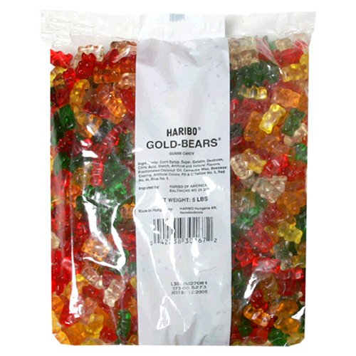 Childrens Toyshop  Health & Personal Care : Haribo Gummi Candy Gold-Bears, 5-Pound Bag