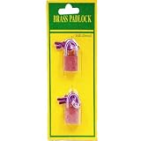 2 Brass Padlock 20mm 2 Keys