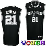 Adidas San Antonio Spurs Manu Ginobili Youth (Sizes 8-20) Replica Road Jersey
