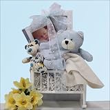 Lullaby & Goodnight ~ Boy: Blue Baby Gift Basket