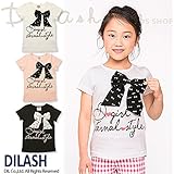 (ディラッシュ) DILASH初夏'16 リボンモチーフ半袖Tシャツ 100 オフホワイト