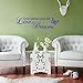 Witkey Small Size 622.5 Inch Don't Dream Your Life,Live Your Dreams - Vinyl Wall Decal Quote Graphic Design (purple)