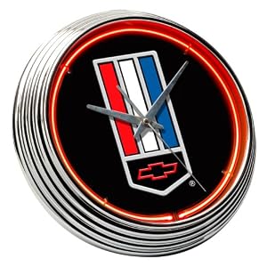 Camaro-Emblem-Neon-Clock