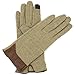 Alpine Swiss Womens Wool & Leather Trim Touch Screen Fashion Gloves