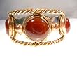 Cuff, Carnelian Rope Braid