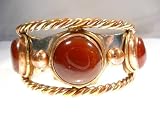 Cuff, Carnelian Rope Braid
