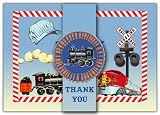 Dolce Mia Trains Thank You Card - Pack of 10
