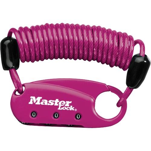 Electronics: Master Lock 1551DAST Lock and Leash Backpack Padlock   Assorted Colors