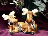 Review Leapin Lizard Trading Company  / ADORABLE MOOSE SALT AND PEPPER SET