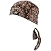 Fitted Rhinestone Bandana Durag Headwrap Scarf Black Red