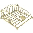 Cream Colored Metal Vintage Design Napkin Holder, Bird Motif