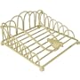 Cream Colored Metal Vintage Design Napkin Holder, Bird Motif