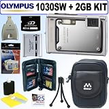 Olympus Stylus 1030SW 10.1MP Digital Camera (Silver) and 2GB Deluxe Accessory Outfit