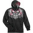 Icon Chieftain Men's Hoody Zip Racewear Sweatshirt - Black