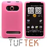 TUF TEK Bright Pink Soft Silicone / Gel / Rubber Skin Cover Case for Sprint ....