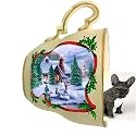 French Bulldog Christmas Ornament Holiday House Tea Cup