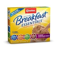 Nestle Carnation Instant Breakfast Essentials, Classic Chocolate Malt Powder, 10-Count Envelopes (Pack of 6)