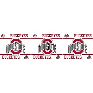 Amazon.com : NCAA Ohio State Buckeyes Wall Border : Wallpaper Borders