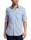 J.C Rags Men's The Herringbone Stripe Button Down Shirt