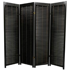 Simplest Design Type - 68 Shutter Style Folding Privacy Screen Room Divider w  Blinds - 4... by ORIENTAL FURNITURE