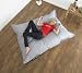 Plain Lazy Indoor / Outdoor Beanbag, Silver Grey