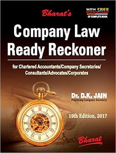 Company Law Ready Reckoner 2017 by D K Jain