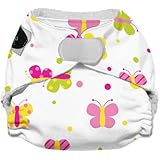 Imagine Baby Products Newborn Stay Dry All-In-One Hook and Loop Cloth Diaper, Flutter
